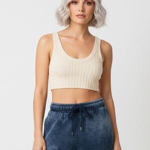 NWT COTTON CITIZEN Capri Cropped Tank Top SIZE XS